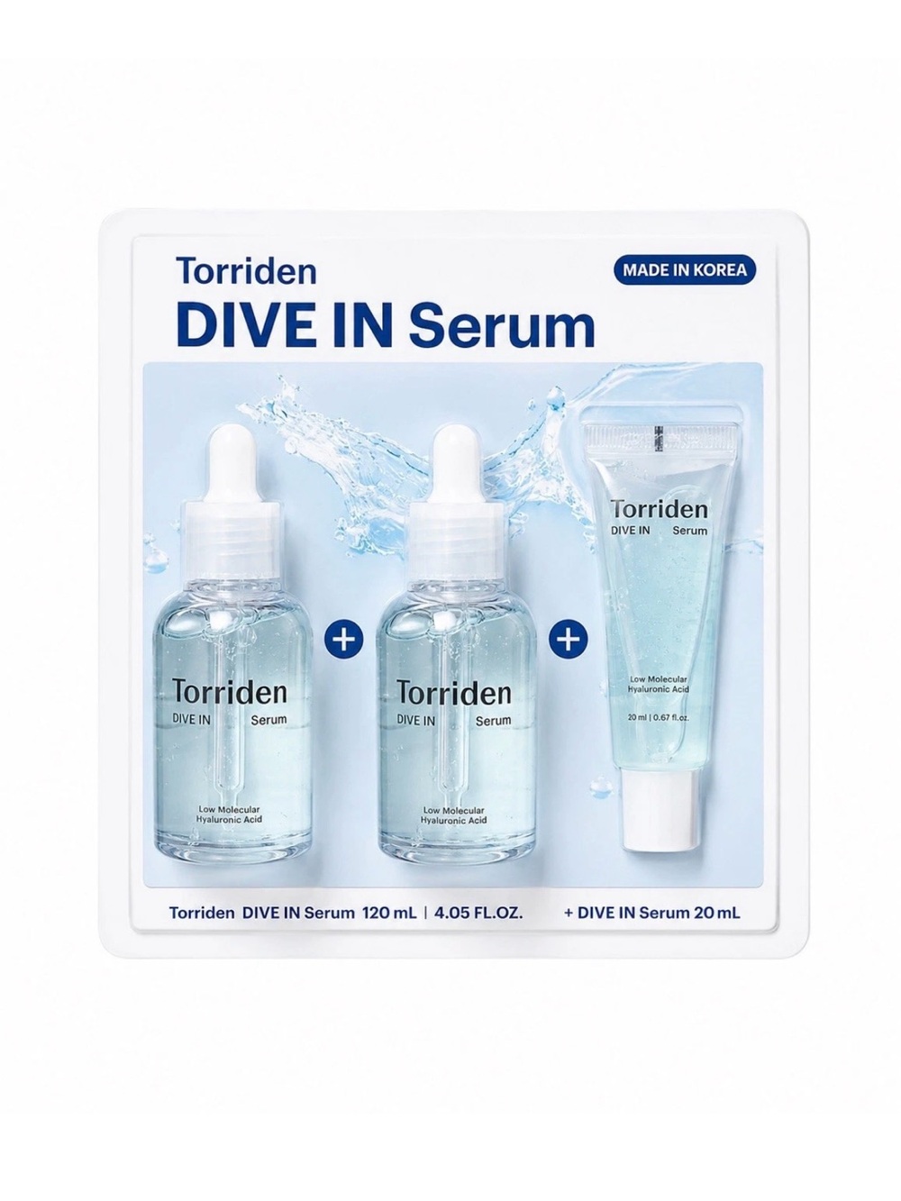 Torriden DIVE IN Serum Hyaluronic Acid Moisturizer 120ml for Dry Skin Exp 2028
